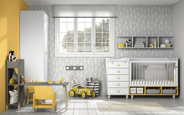amarillo pastel dormitorios infantiles en valladolid