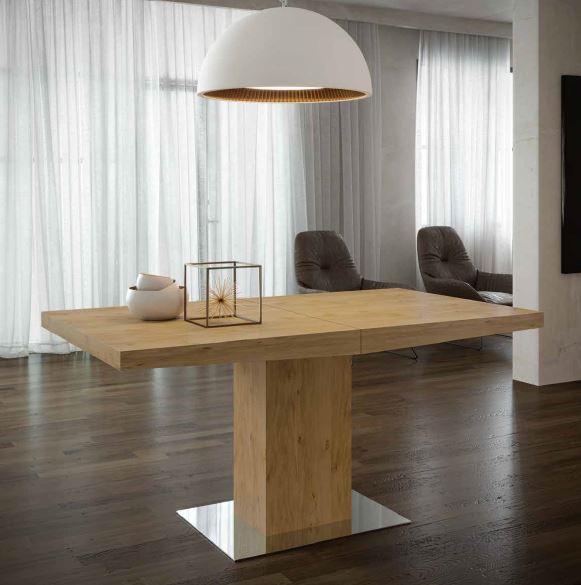 Auxival mesa de comedor de una pata