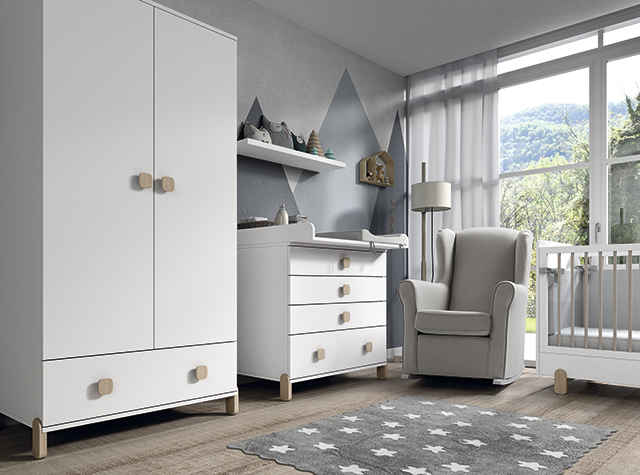Dormitorio infantil Ros Mini Elemental Blanco