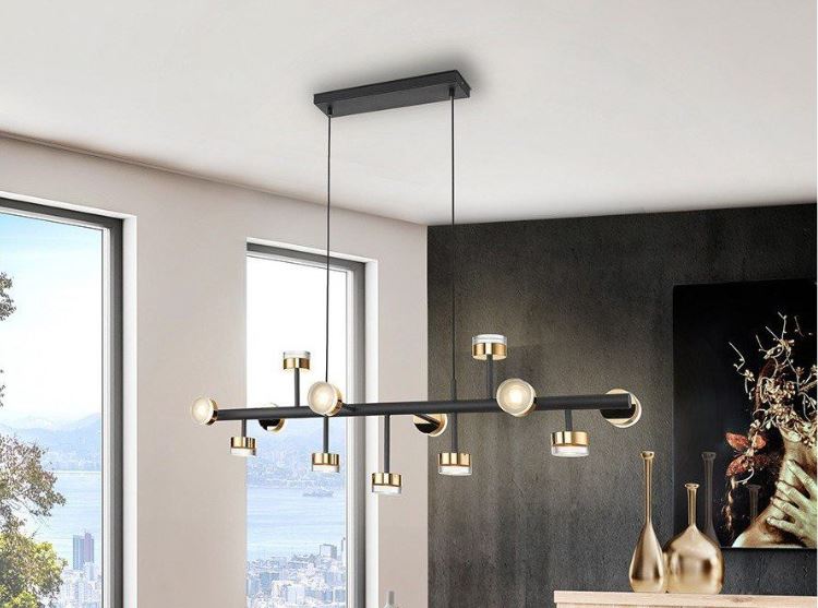 Lámpara de diseño para salón de Muebles Lucama.