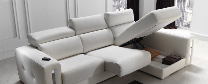 comprar sofá en valladolid de piel blanco muebles lucama