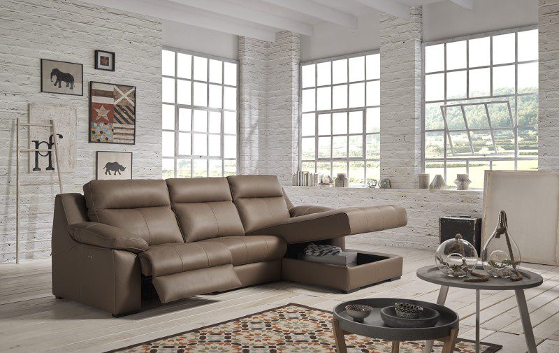 comprar sofá piel marron muebles valladolid lucama