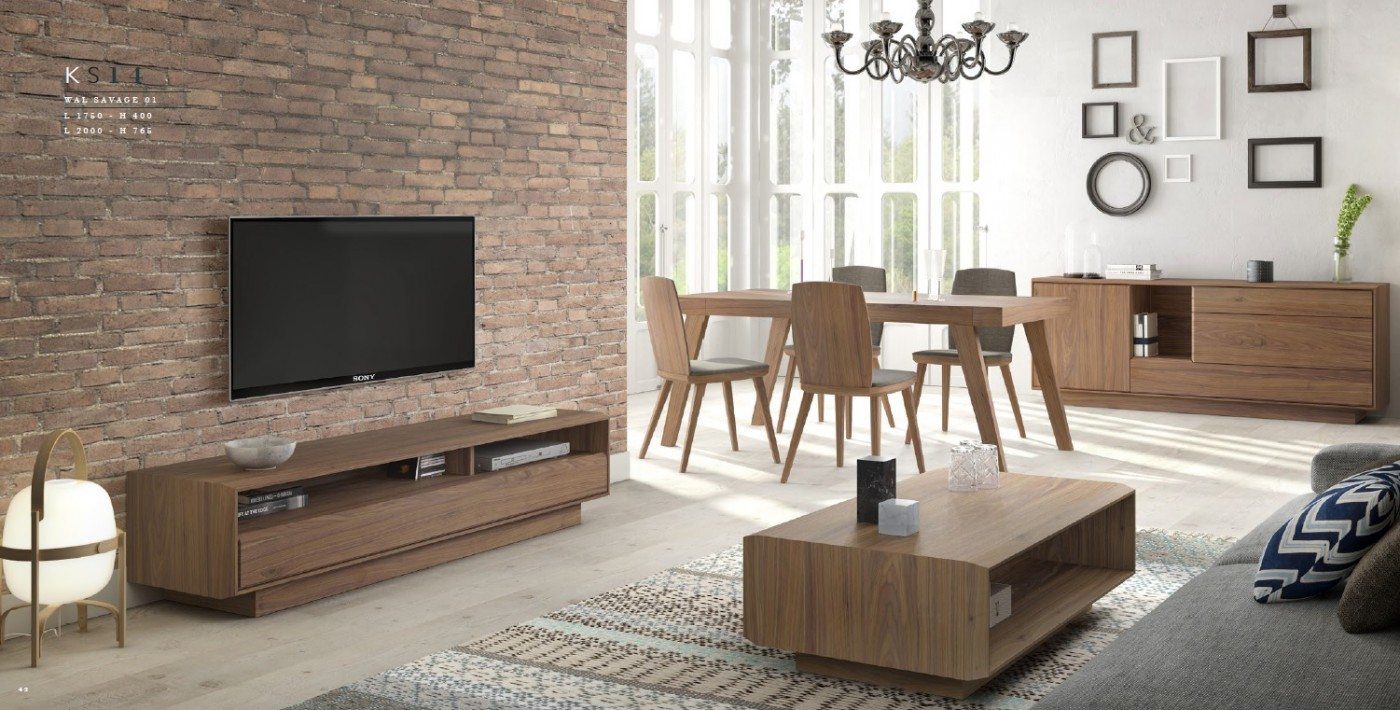 Salón moderno en madera