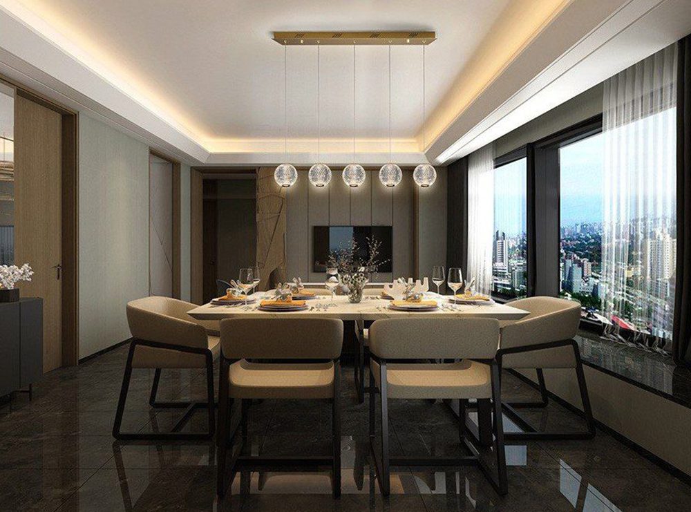Lampara mesa de comedor salón Schuller